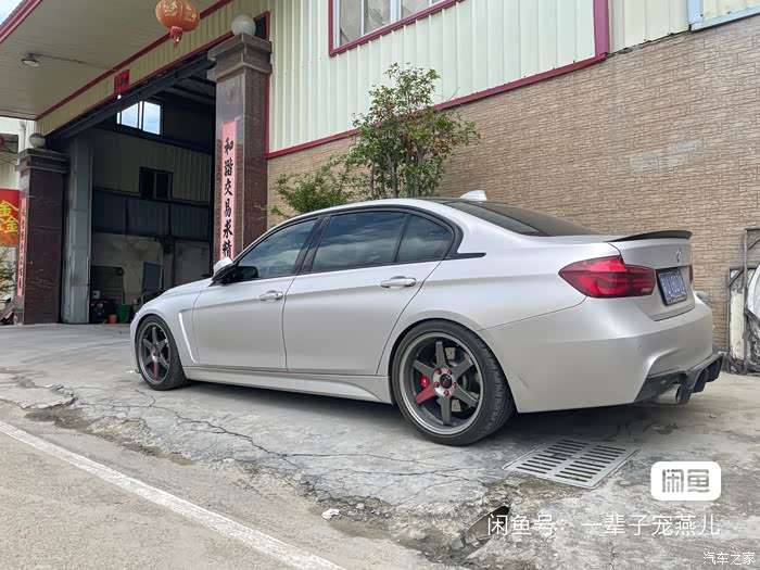 宝马3系te37轮毂完美