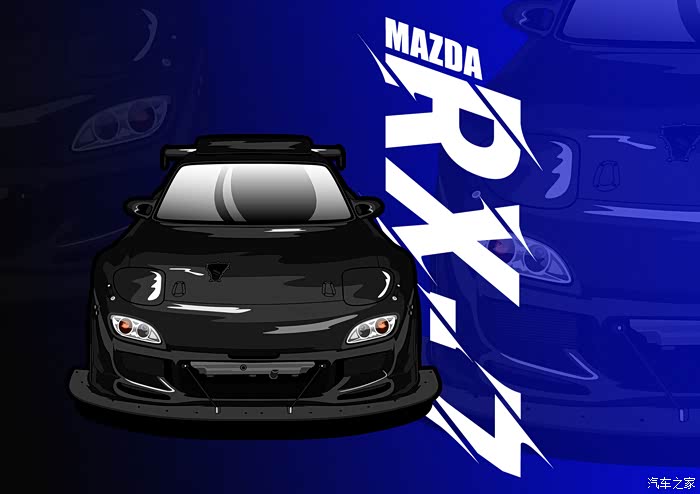 漫画jdm搭载转子发动机的神车rx7依旧那么帅气