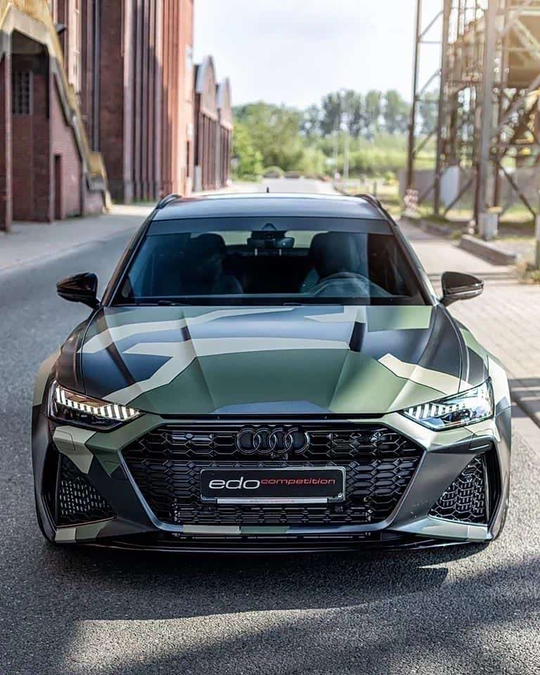 迷彩涂装奥迪rs6avant还不错