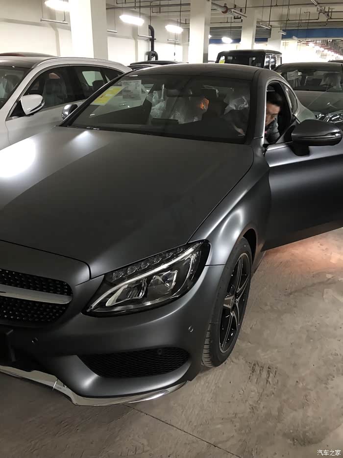 【图】磨砂灰c coupe,留个纪念_奔驰c级论坛_汽车之家论坛