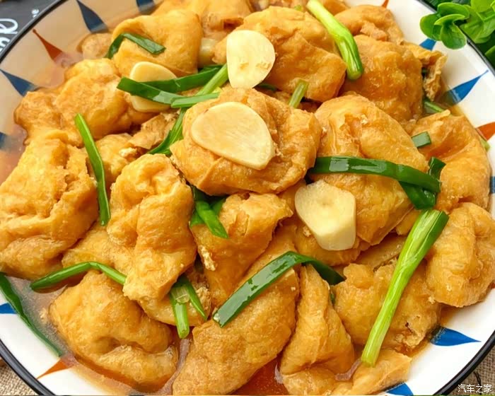 红烧油豆泡(我们这里叫豆腐泡)