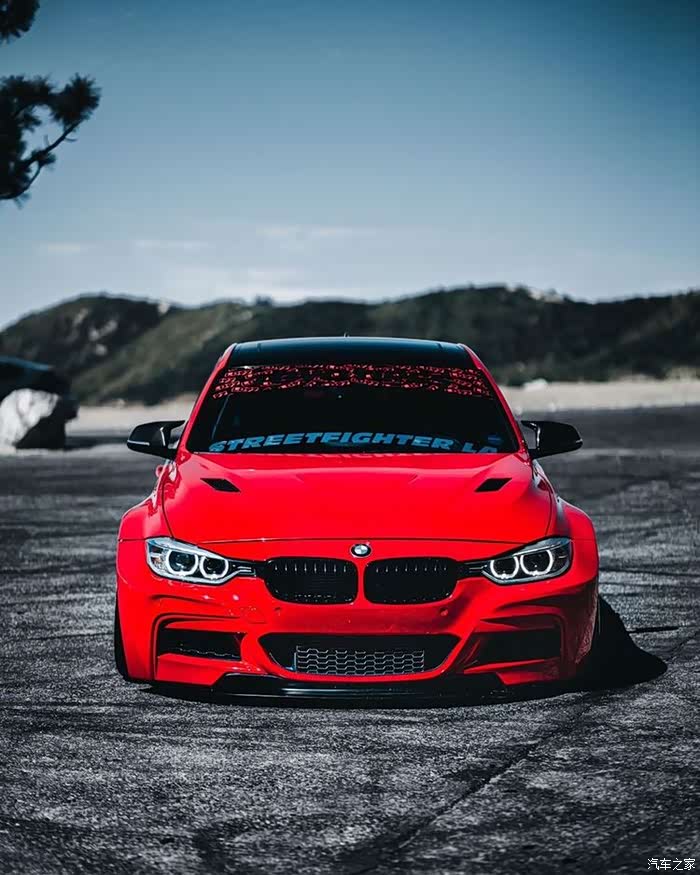 宽体宝马f30 335i,经典的红色诱惑
