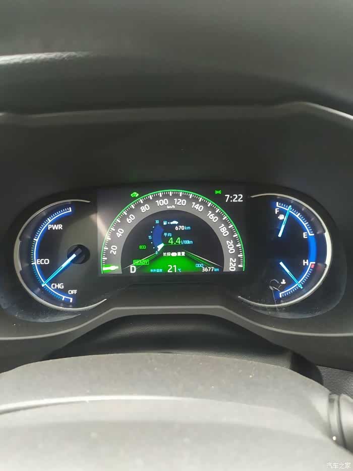 20款荣放混动高速油耗,惊喜