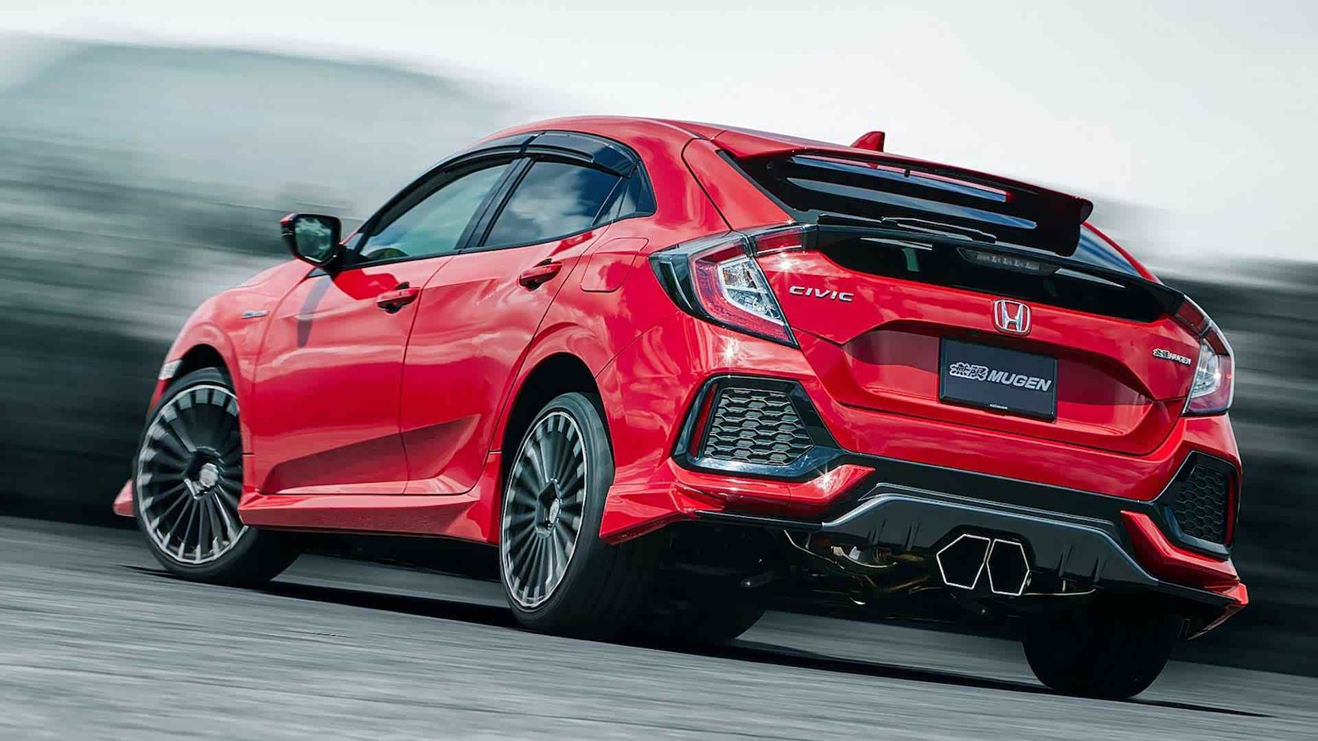 无限mugen两厢思域外观改装套件!诱人的红色,太帅了!