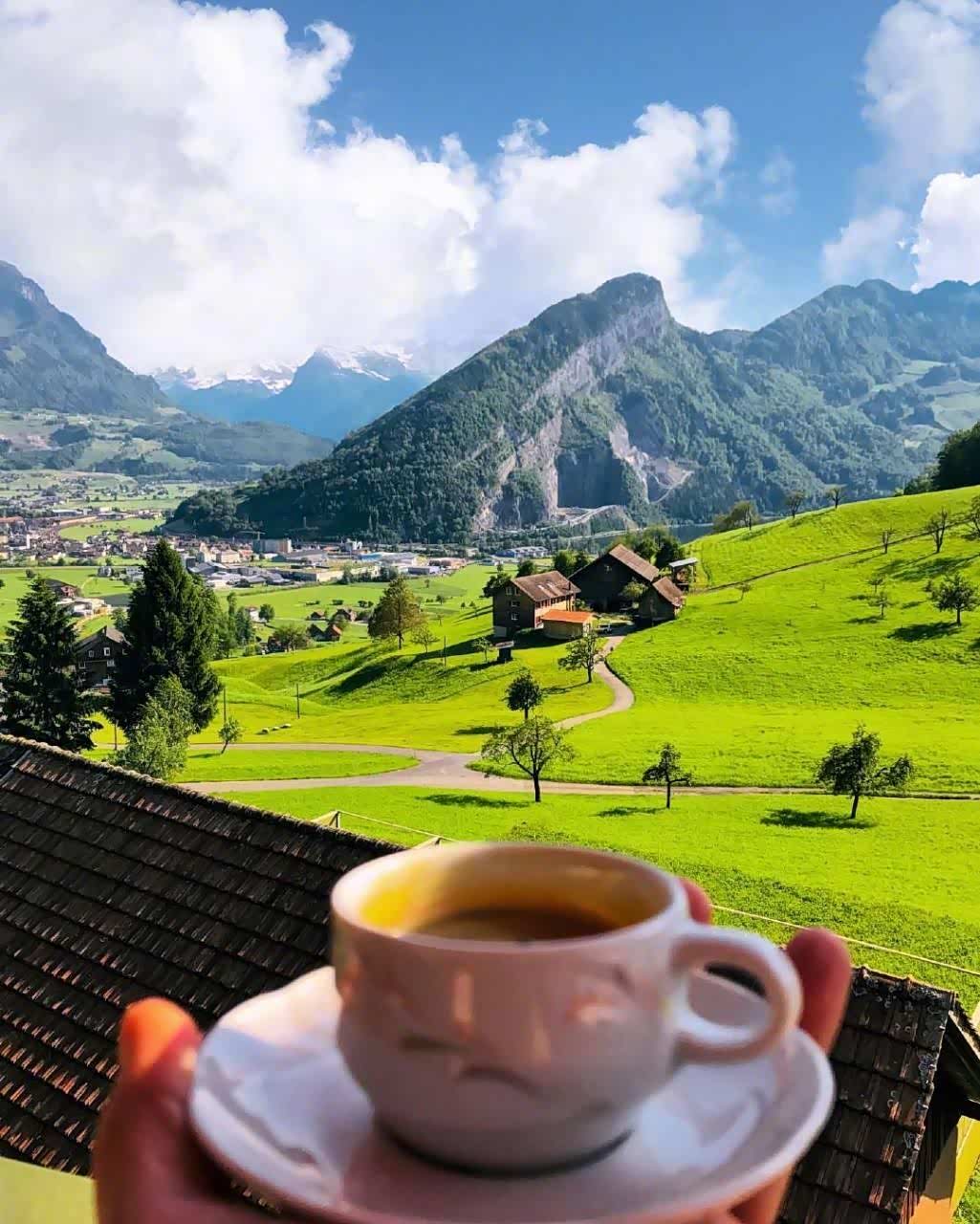 瑞士的清晨美景,静的安逸!