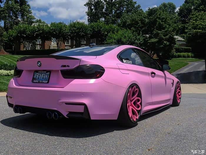 这枚粉红色m4爱心轮毂如何?