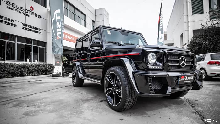 同鑫虎哥南京奔驰大g贴龙膜g2隐形车衣漆面保护膜