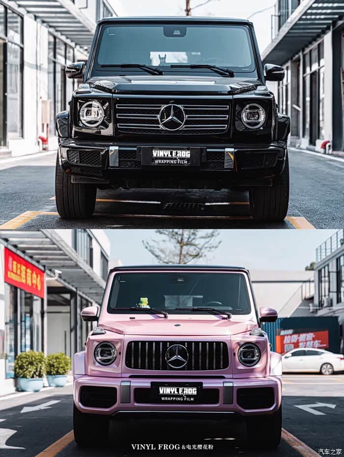 奔驰大g#vf4014电光樱花粉