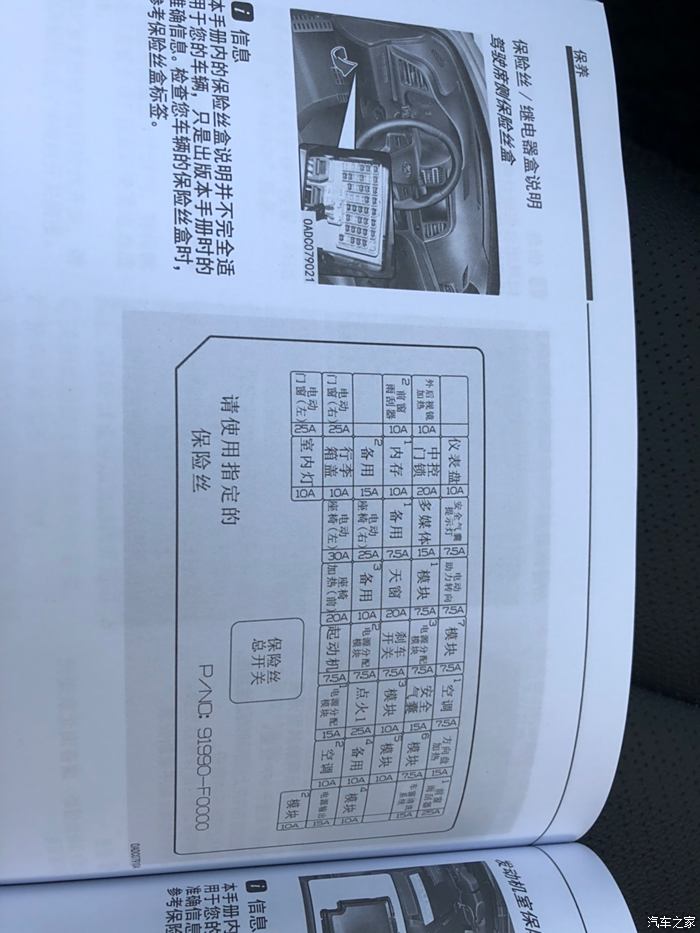 11款悦动保险丝盒图解图片