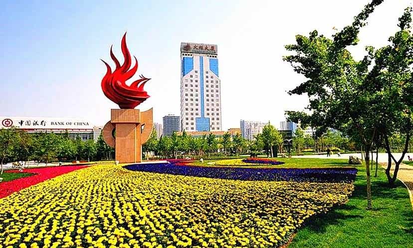 山东淄博,鲁中山区的新兴城市.