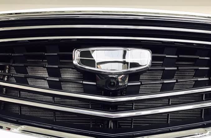 这个全黑的吉利车标很霸气