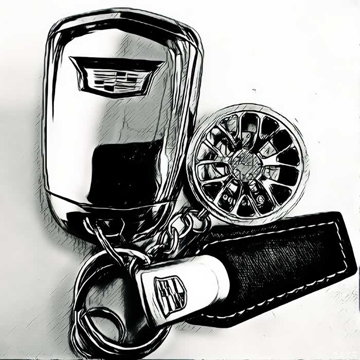 【图】另类素描风拍摄atsl 感觉可以做手机屏保_凯迪拉克ats/ats-l