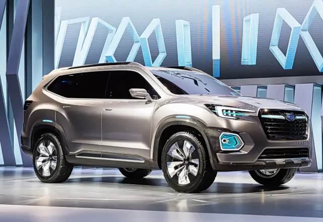 【图】斯巴鲁viziv-7车侧身的线条也非常的流畅,棱角十足!