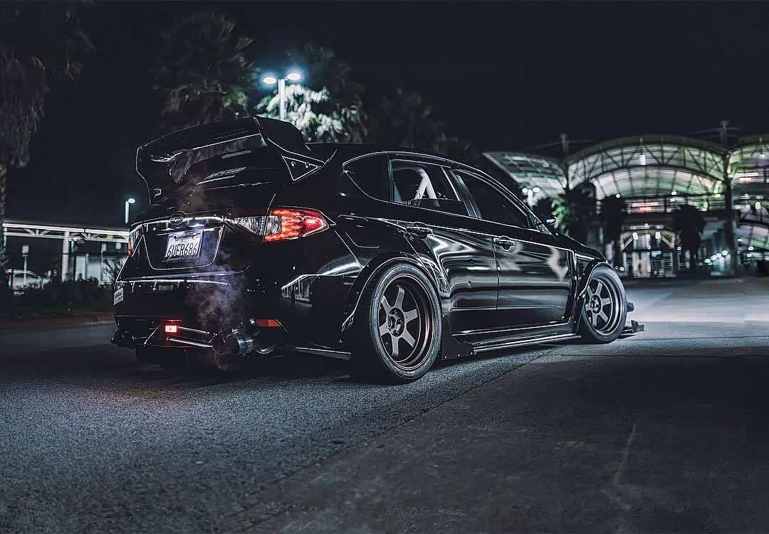 战斗黑武士风格的斯巴鲁翼豹sti