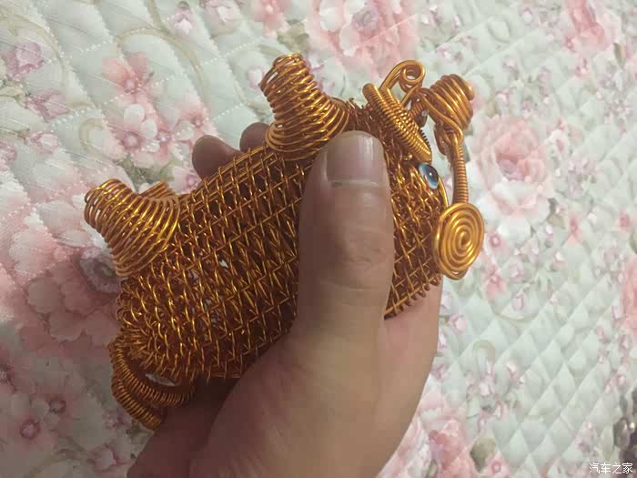 家家众测薅到手软手工铜丝编制可爱玩具猪82