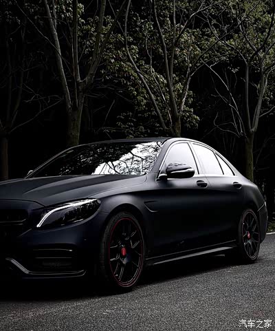 黑到极致 黑武士_奔驰c级论坛_手机汽车之家