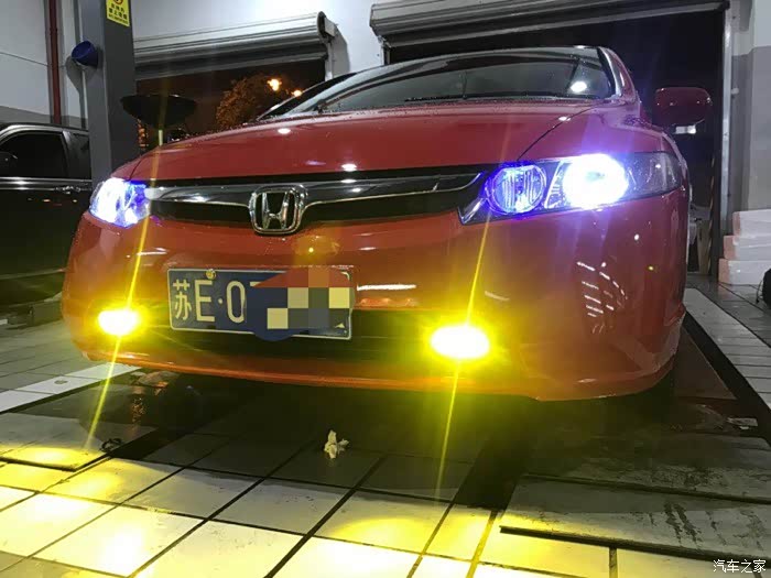 八代思域改双光透镜天使眼