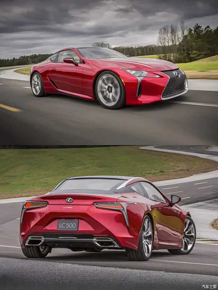 太帅气了红色的雷克萨斯lc500