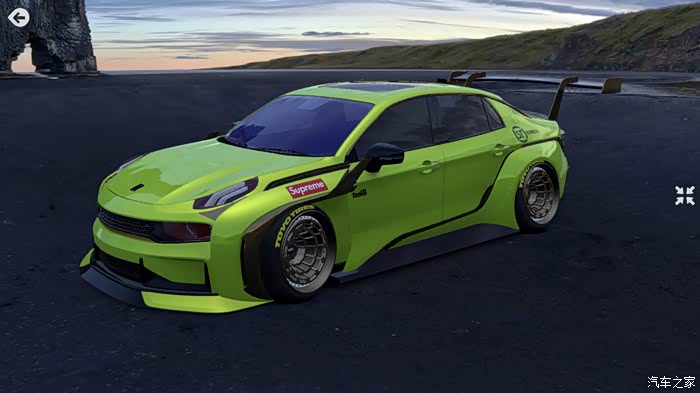 绘车达人秀天生非凡爆改领克03cyan我的电光绿个性超跑