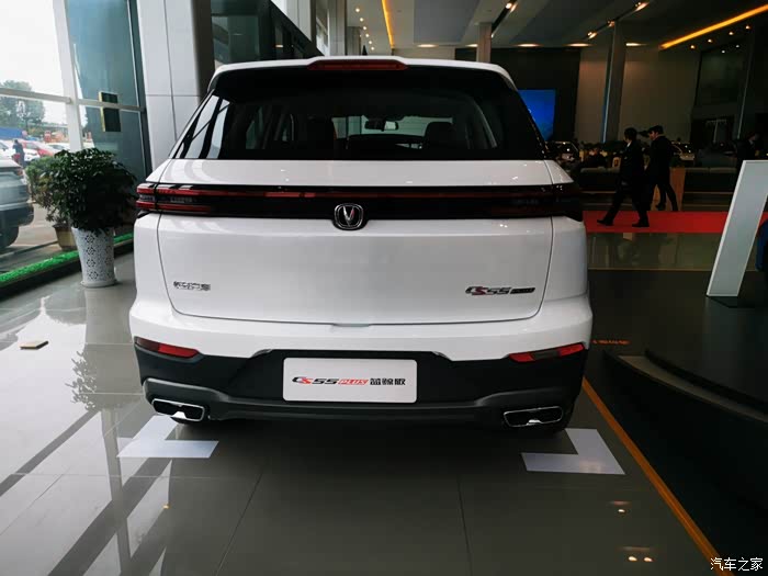 【图】赏析内外兼修,动感十足的白色cs55plus蓝鲸版_长安cs55plus论坛