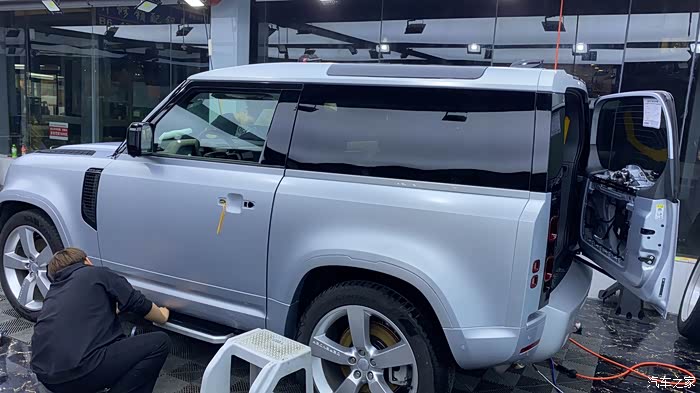 【图】银色90哑光车衣上身_路虎卫士论坛_汽车之家论坛