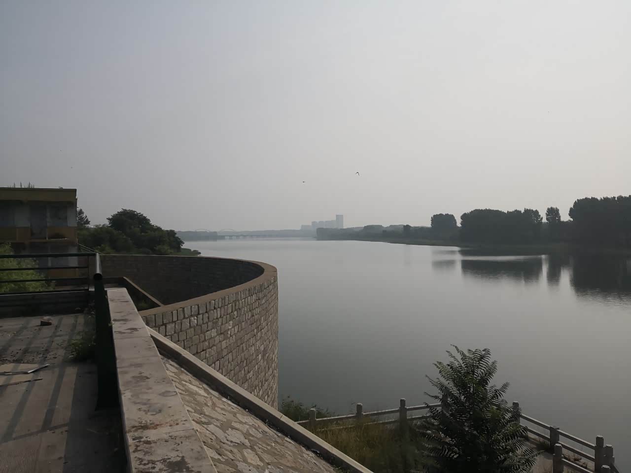 大美昌邑潍河湿地滨河大道沿途风景如画