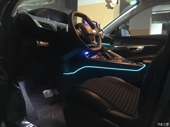 【图】一年了,没事简单装几个氛围灯._标致5008论坛_汽车之家论坛