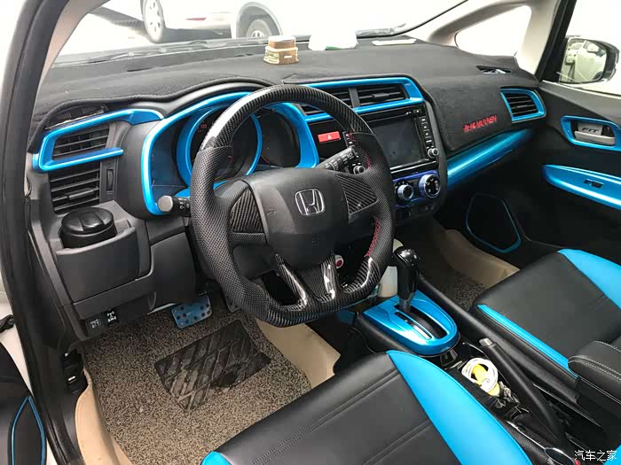 飞度gk5内饰完美改装分享给车友