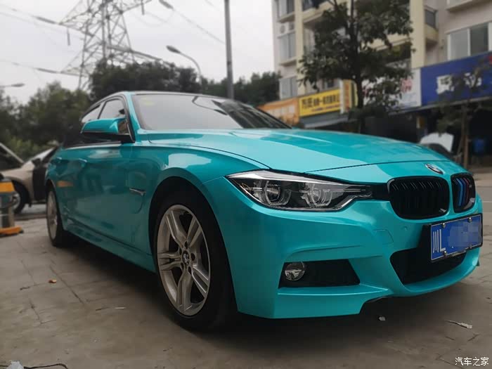 【图】提车1年感受 bmw 320im标轴 改色湖水蓝_宝马3系论坛_汽车之家