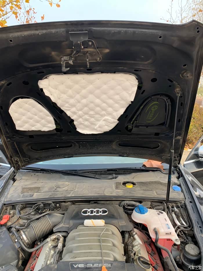 前机盖隔音自己施工