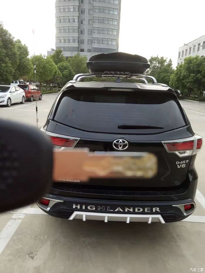 18至尊汉兰达加装车顶行李架横杆