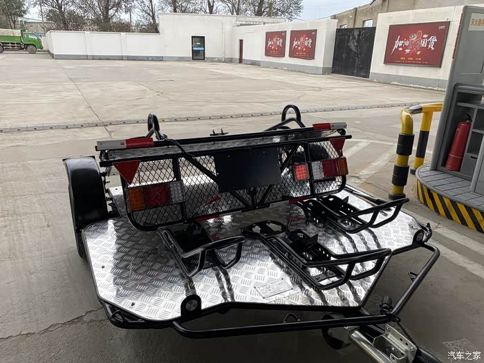 gl8改装拖车勾拖挂摩托车板车使用感受