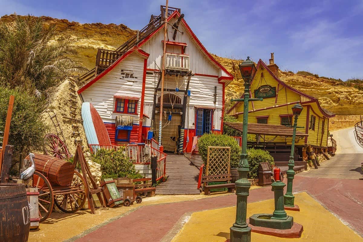 因《大力水手》动画片而修建的童话村