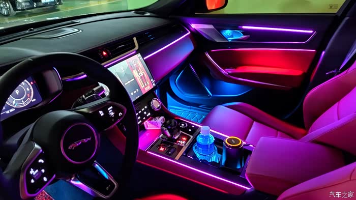 2021款捷豹xfl全网第一台加装夜店氛围灯.