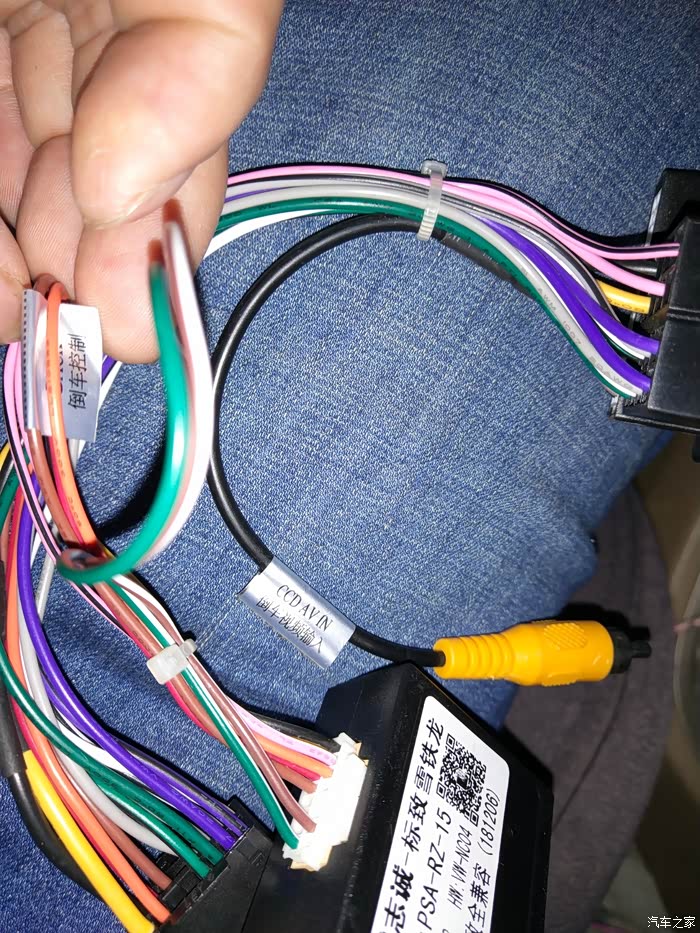 请问谁有307的原车cdr45接线各针脚的图