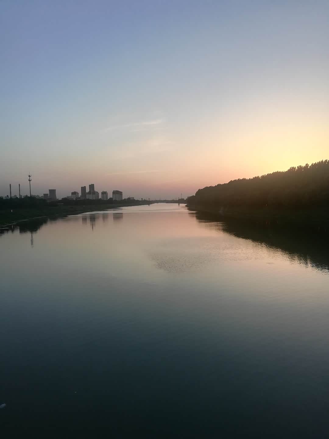 下班了,路过母亲河——安阳河