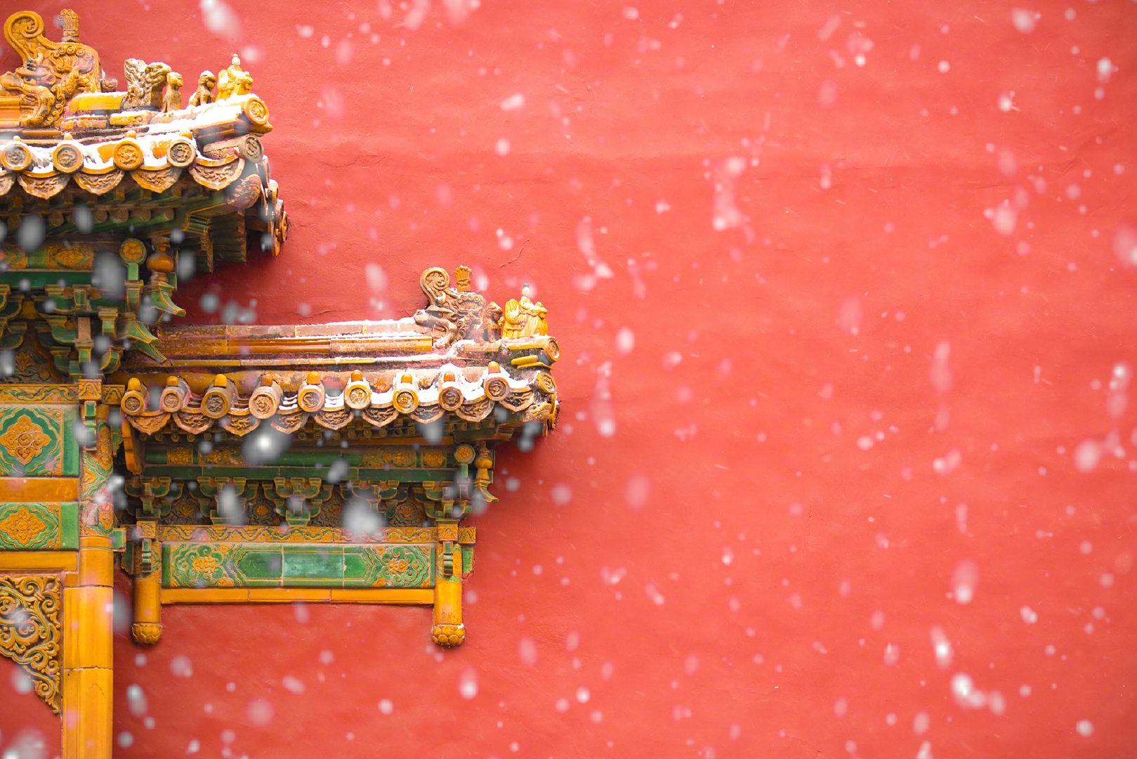 故宫红墙雪景真的是太美了
