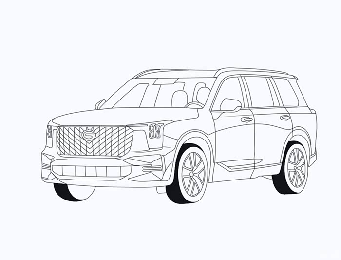 【图】手绘gs8,守护心中的幸福_传祺gs8论坛_汽车之家论坛