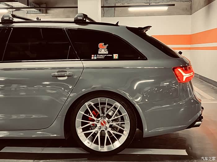 奥迪a6改装拉丝银轮毂