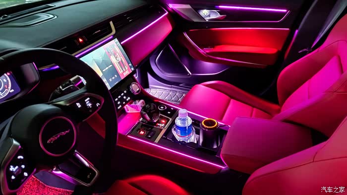 2021款捷豹xfl全网第一台加装夜店氛围灯.