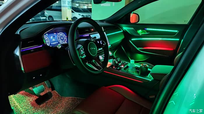 2021款捷豹xfl全网第一台加装夜店氛围灯.