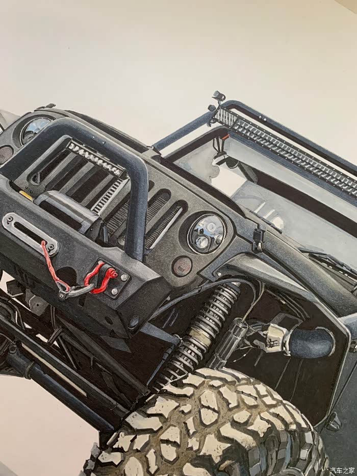 【图】马克笔手绘-大脚怪-jeep 牧马人_汽车插画论坛_汽车之家论坛