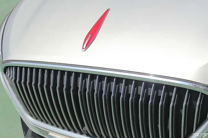 进气格栅设计特写,确实车子的前脸还比较有设计感的