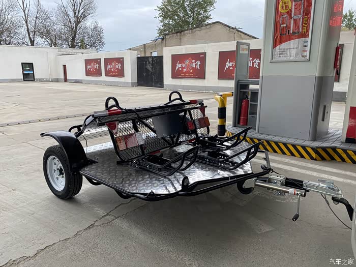 gl8改装拖车勾拖挂摩托车板车使用感受