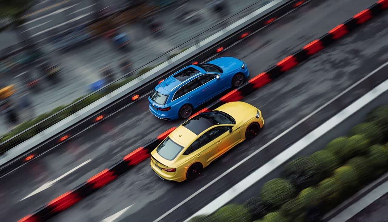 奥迪rs国内首条空中赛道诞生!