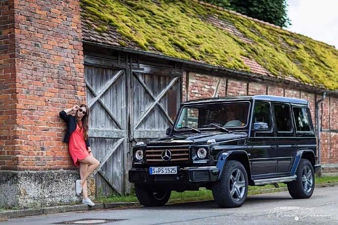 【图】大g香车美女,你喜欢哪一个?_奔驰g级论坛_汽车之家论坛