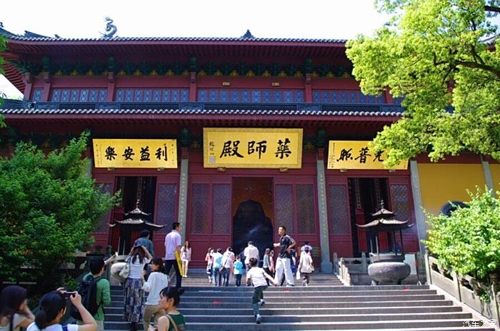 申精樓觀滄海日門對浙江潮記浙江之行第六站靈隱寺