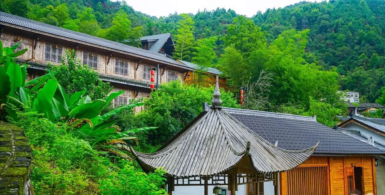 慢庄听名字好像就是岁月悠闲的地方坐落在安徽池州市石台县