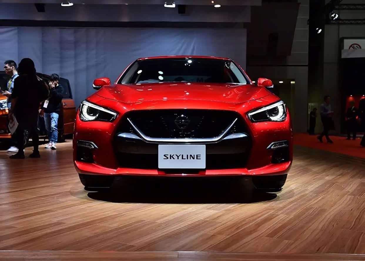 日本本土的英菲尼迪q50,挂着日产标,长得更像美系肌肉车_abt s4论坛_