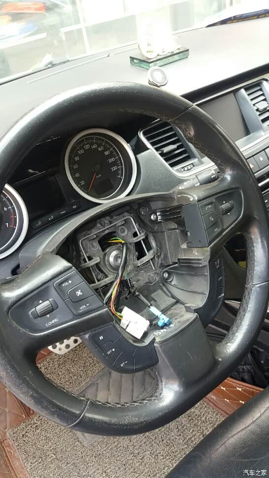 【图】4s太黑,自己拆安全气囊发生器._标致508论坛_汽车之家论坛